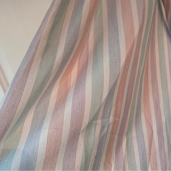 Vintage House dress handmade pastel striped with belt - Picture 4 of 10